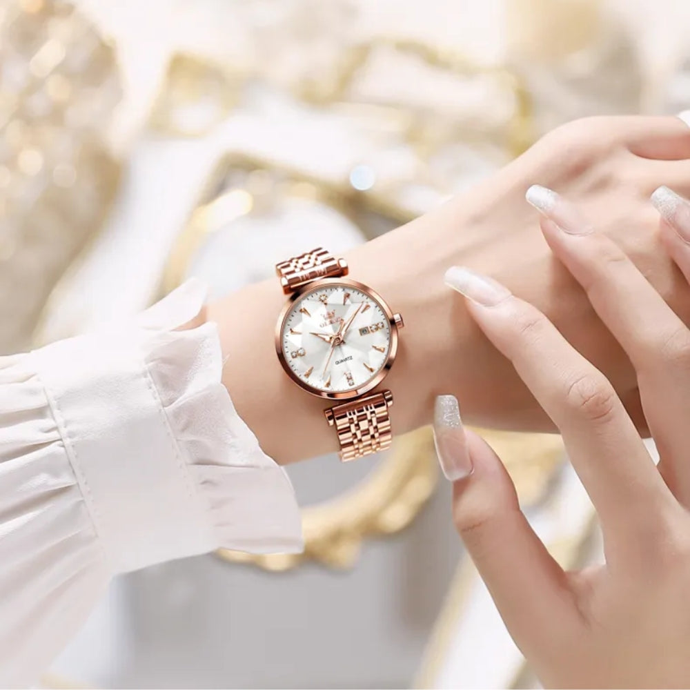 Relógio Feminino Luxo Lunar