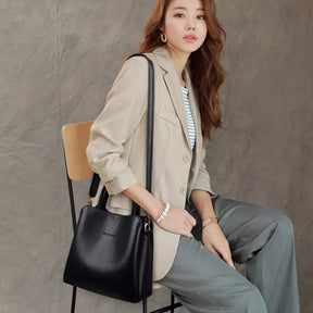 Bolsa Layered 2024 em Couro