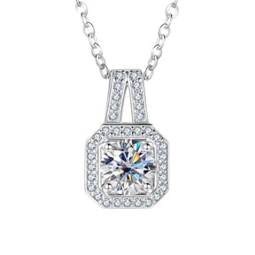 Colar Pingente Moissanite Éclat Prata 925