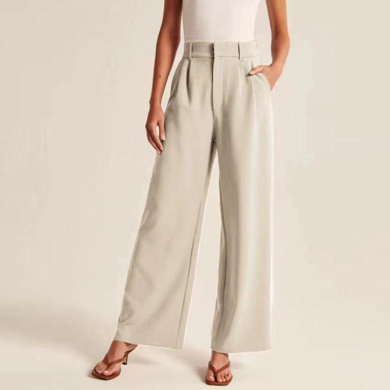 Calça Feminina de Alfaiataria Wide Leg Lovelace