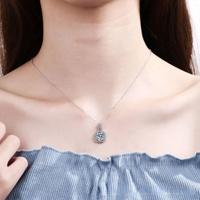 Colar Pingente Moissanite Éclat Prata 925