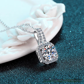 Colar Pingente Moissanite Éclat Prata 925
