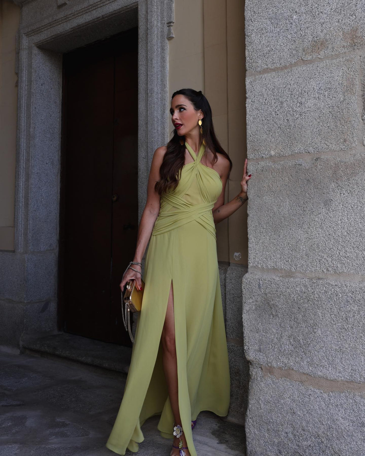 Vestido Longo com Fenda