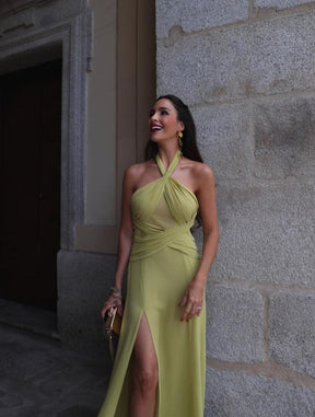 Vestido Longo com Fenda
